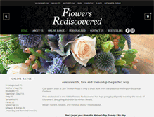 Tablet Screenshot of flowersrediscovered.co.nz